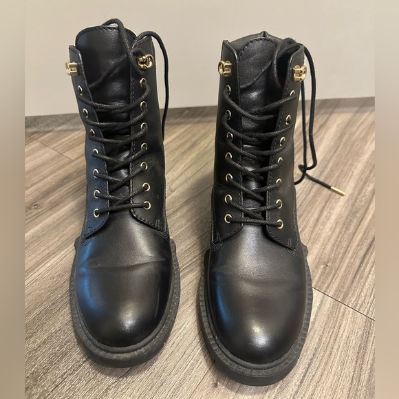 Women’s Coach Lorimer Leather Lace Up Boots - Picture 4 of 8